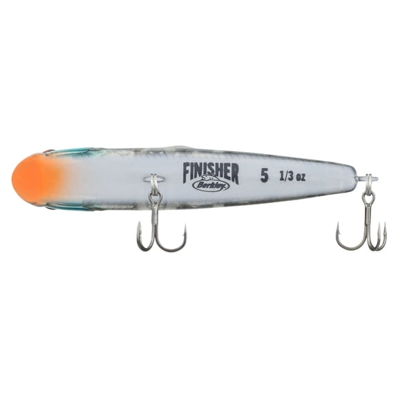 Berkley Finisher, 2 in, Glide Baits, Ghost Chrome Gill (1 Count)