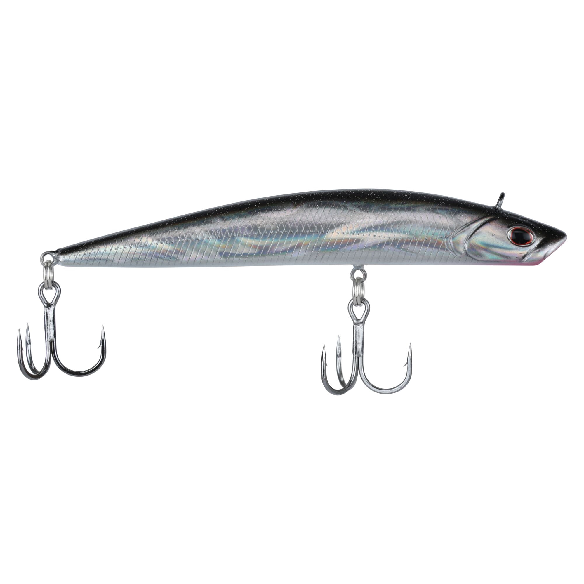 Berkley Finisher, 4 in, Glide Baits, Black Silver (1 Count)