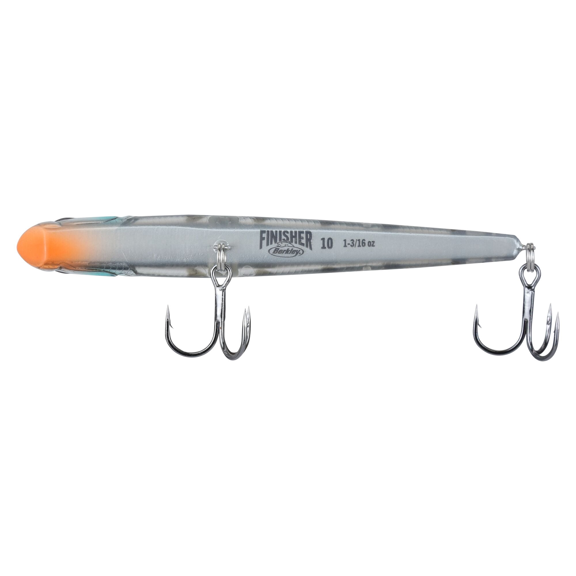 Berkley Finisher, 4 in, Ghost Chrome Gill