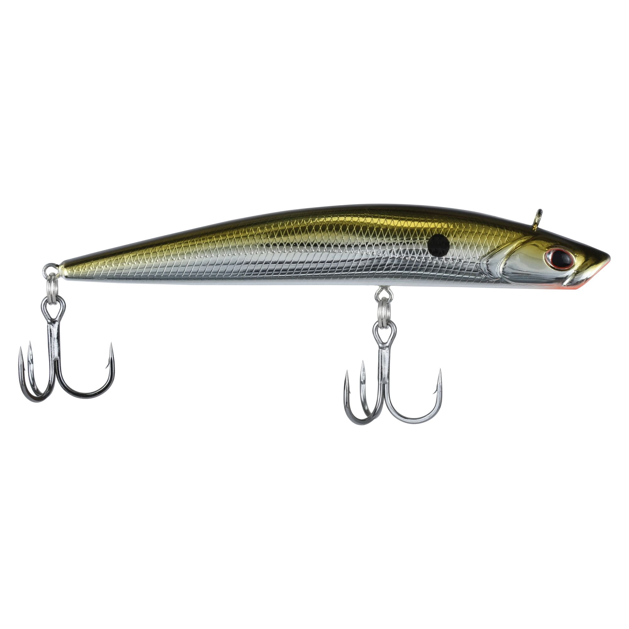 Berkley Finisher, 4 in, Glide Baits, Gold Chrome (1 Count)
