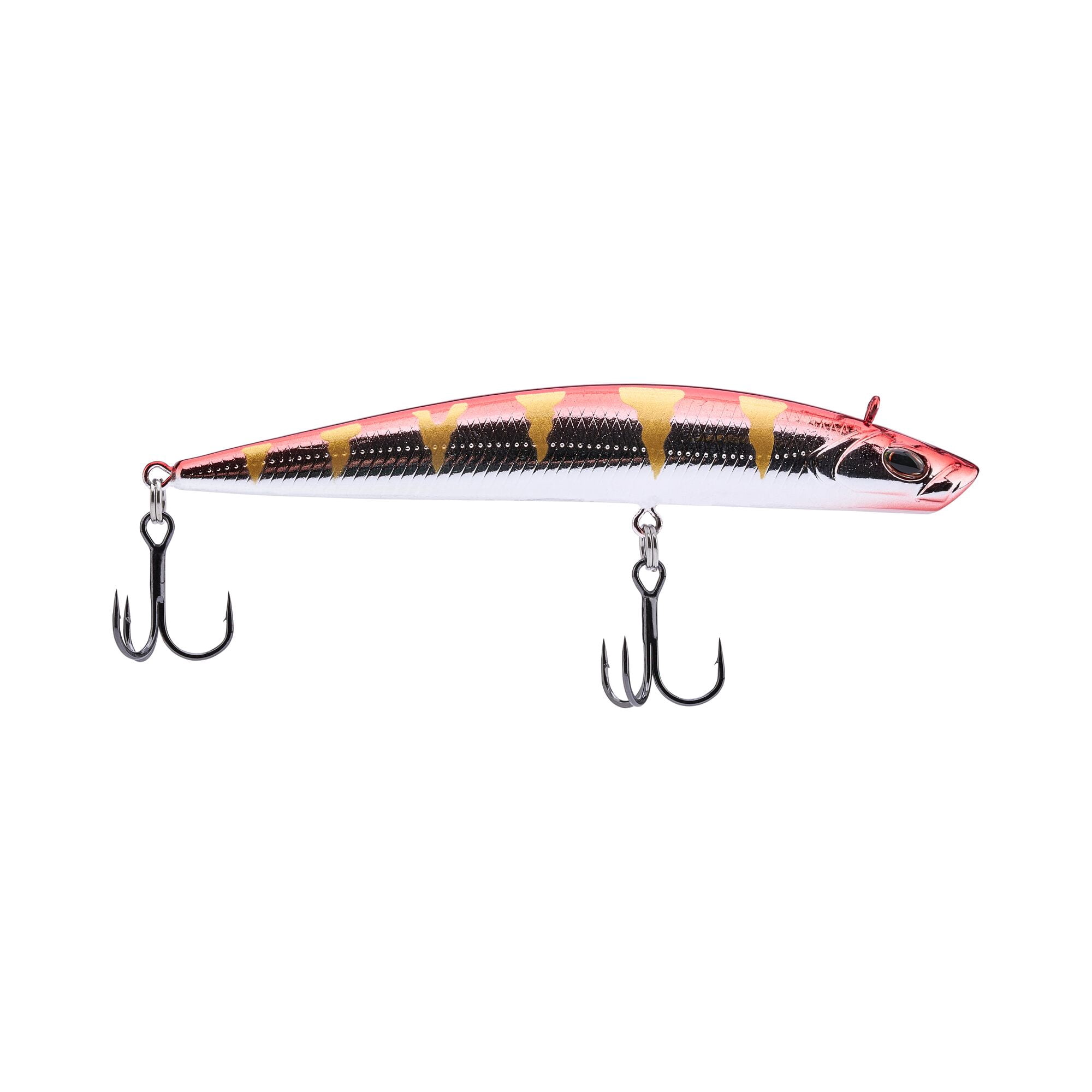 Berkley Finisher, 3.5 in, Glide Baits, Chrome Red Perch (1 Count)