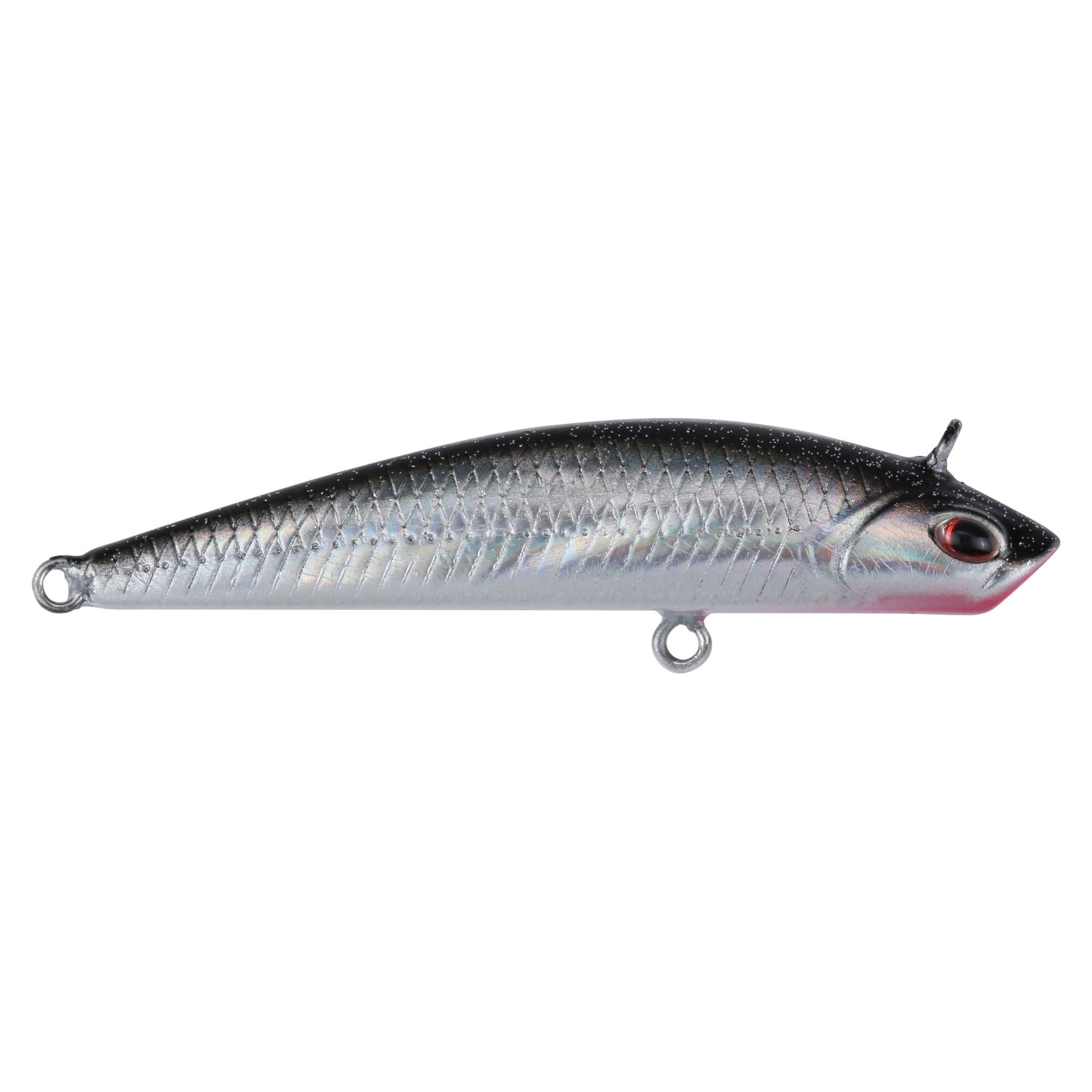 Berkley Finisher, 1.75 in, Glide Baits, Black Silver (1 Count)