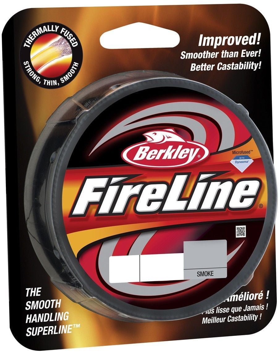 Berkley FireLine Fused Superline Braided Fishing Line, 8lb, 125yd, Smoke 