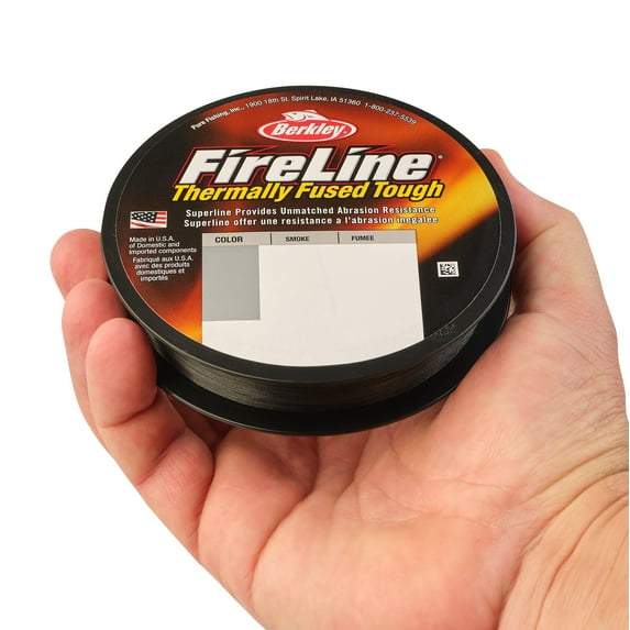 Berkley FireLine® Fishing Line, Smoke, 17 lb Test Strength, 125 yd