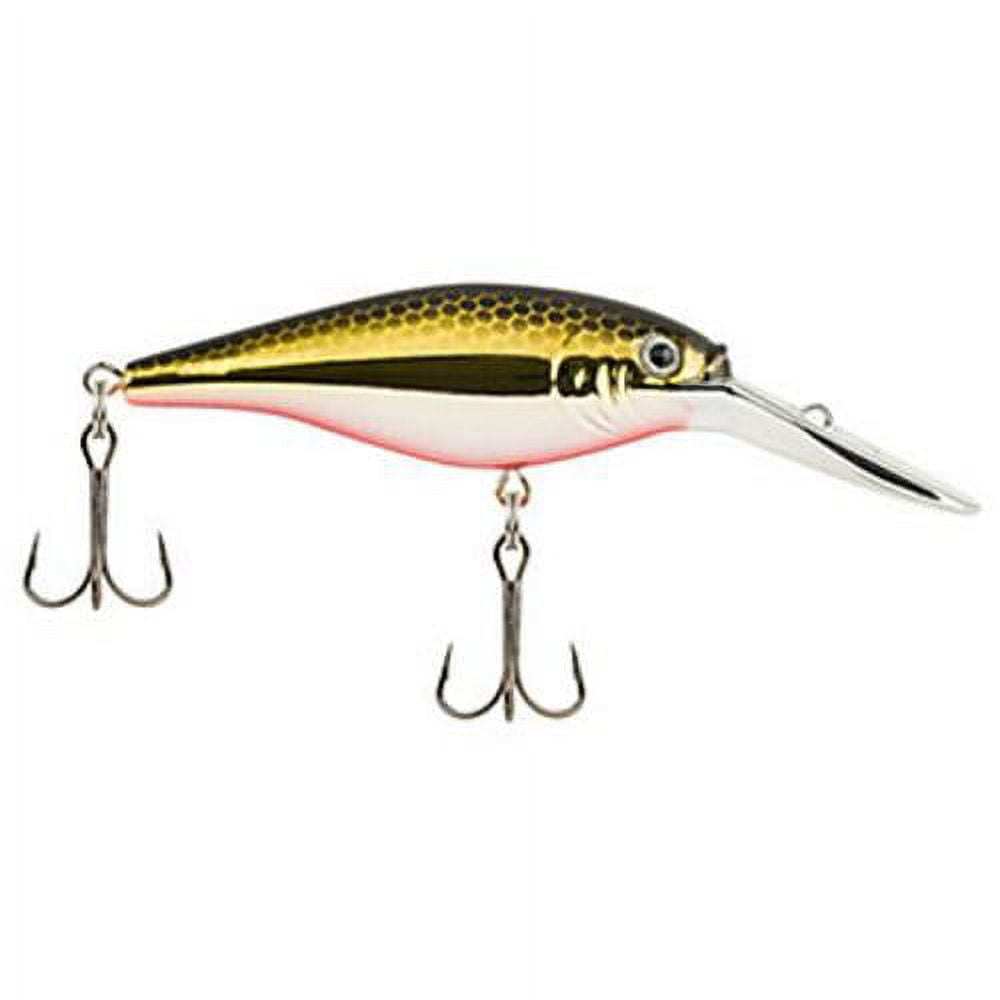 Berkley Flicker Shad Fishing Lure, Black Brass, 3/16 oz