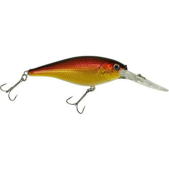 Berkley Flicker Shad Fishing Lure, Black Gold Sunset, 1/4 oz