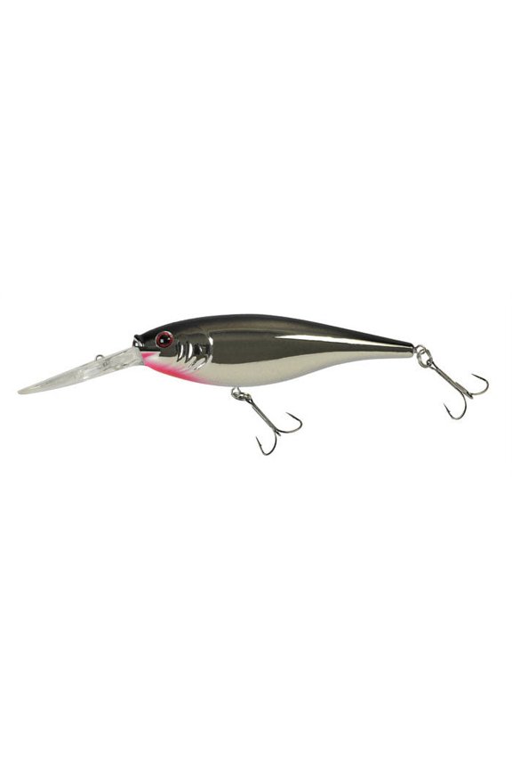 Flicker Shad Fishing Lure, Black Silver Flash, 5/16 oz