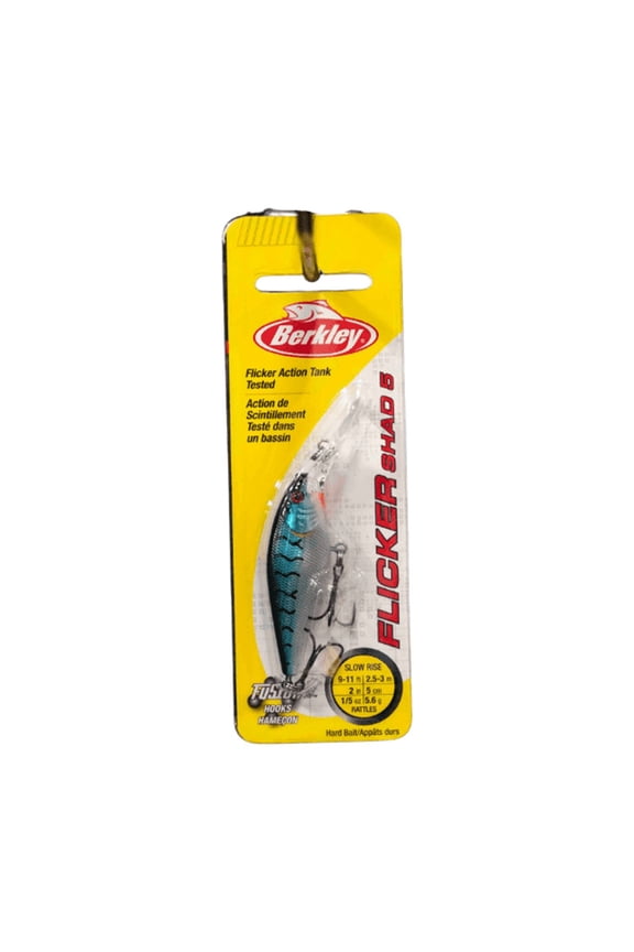 Flicker Shad Fishing Lure, Blue Tiger, 3/16 oz