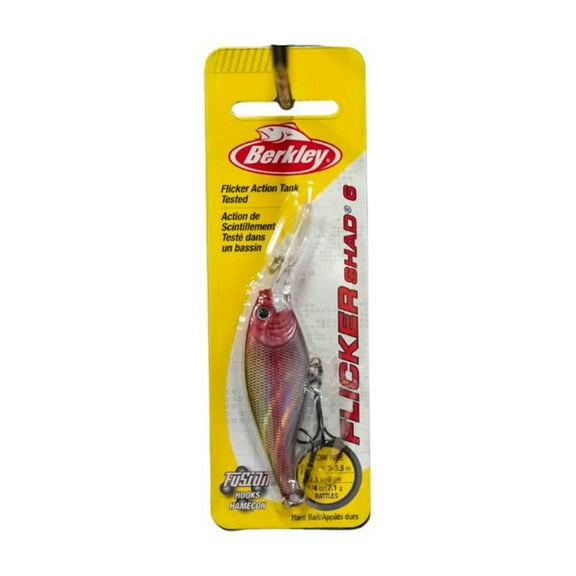 Berkley Flicker Shad Fishing Lure, Chrome Clown, 1/4 oz