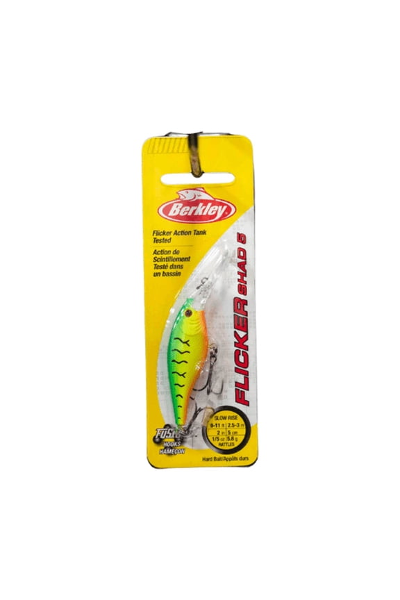 Flicker Shad Fishing Lure, Firetiger, 3/16 oz