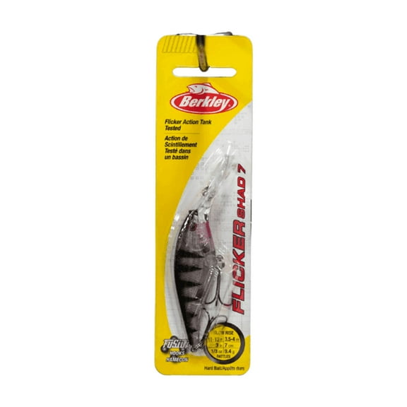 Berkley Flicker Shad Fishing Lure, Flashy Ghost, 5/16 oz