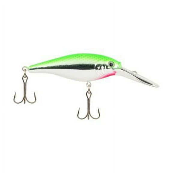 Berkley Flicker Shad Fishing Lure, Lime Chrome, 3/16 oz