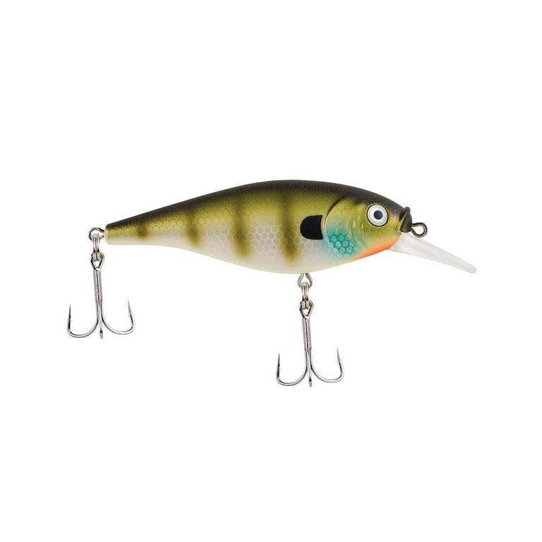 Berkley Flicker Shad Fishing Lure, Black Silver, 1/2 oz, 3 1/2in | 9cm  Crankbaits, Size, Profile and Dive Depth Imitates Real Shad, Equipped with