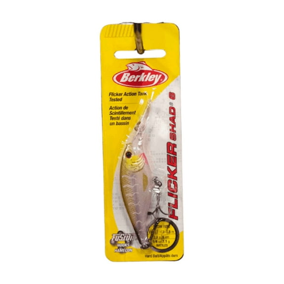 Berkley Flicker Shad Fishing Lure, Purple Tiger, 1/4 oz
