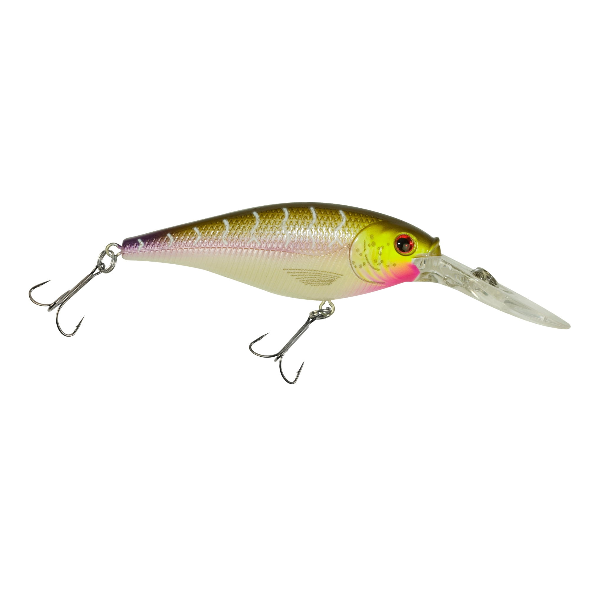 Berkley Flicker Shad Fishing Lure, Purple Tiger, 1/8 oz