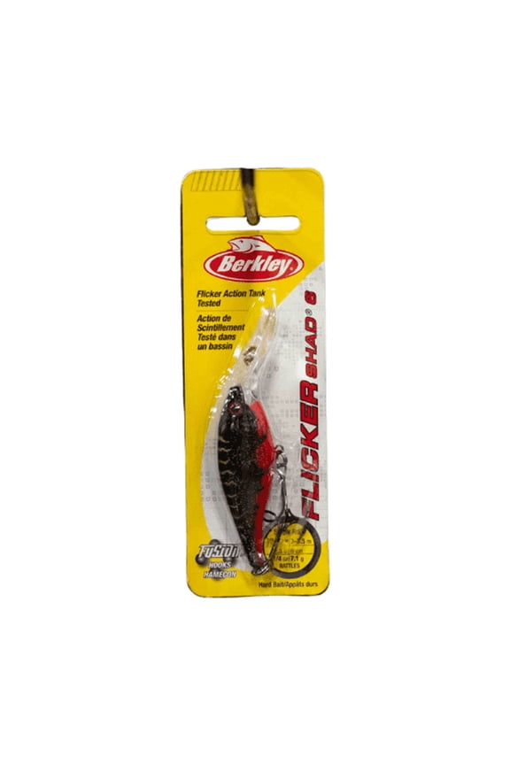 Flicker Shad Fishing Lure, Red Tiger, 1/4 oz
