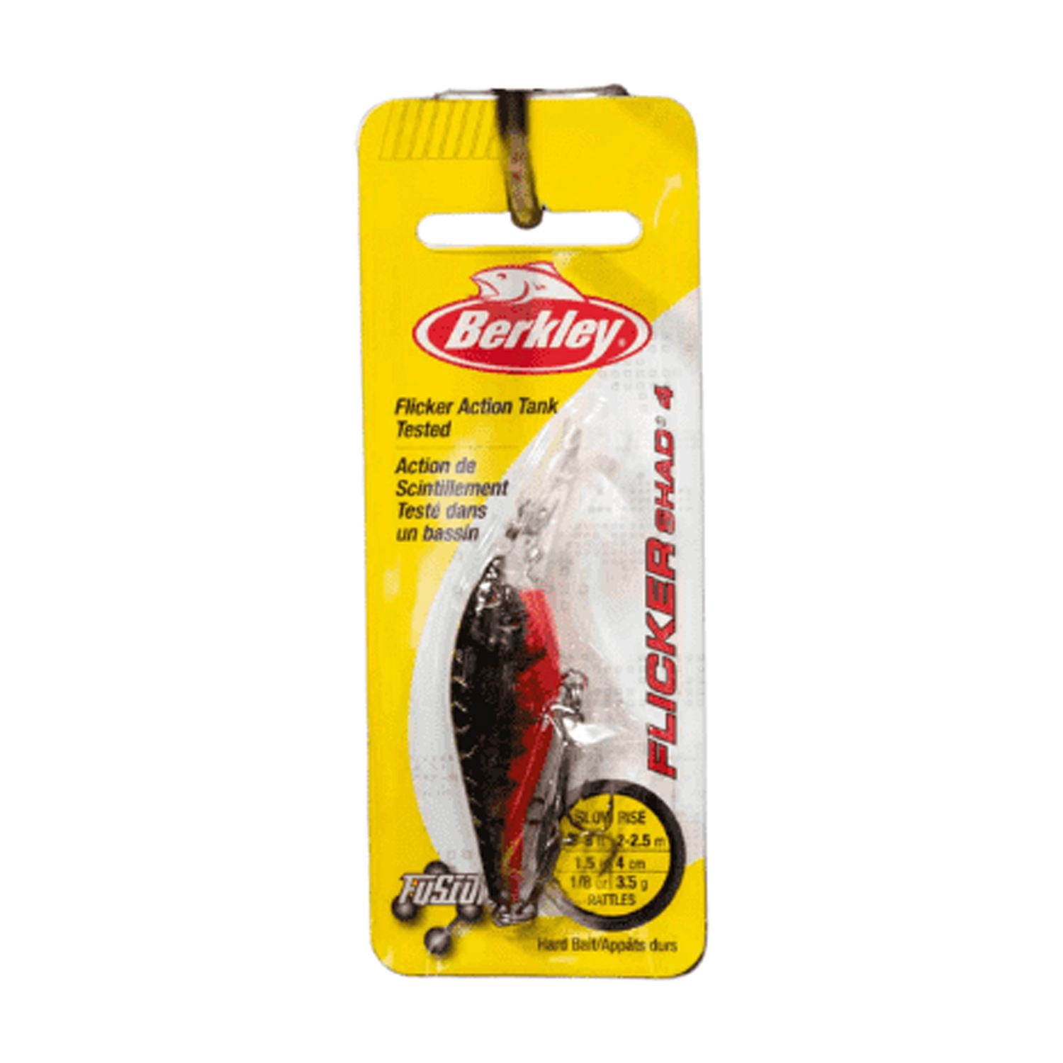 Berkley Flicker Shad Fishing Lure, Red Tiger, 1/8 oz