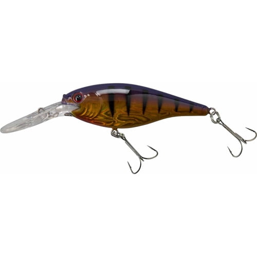 Berkley Flicker Shad Fishing Lure, Slick Purple Bengal, 5/16 oz