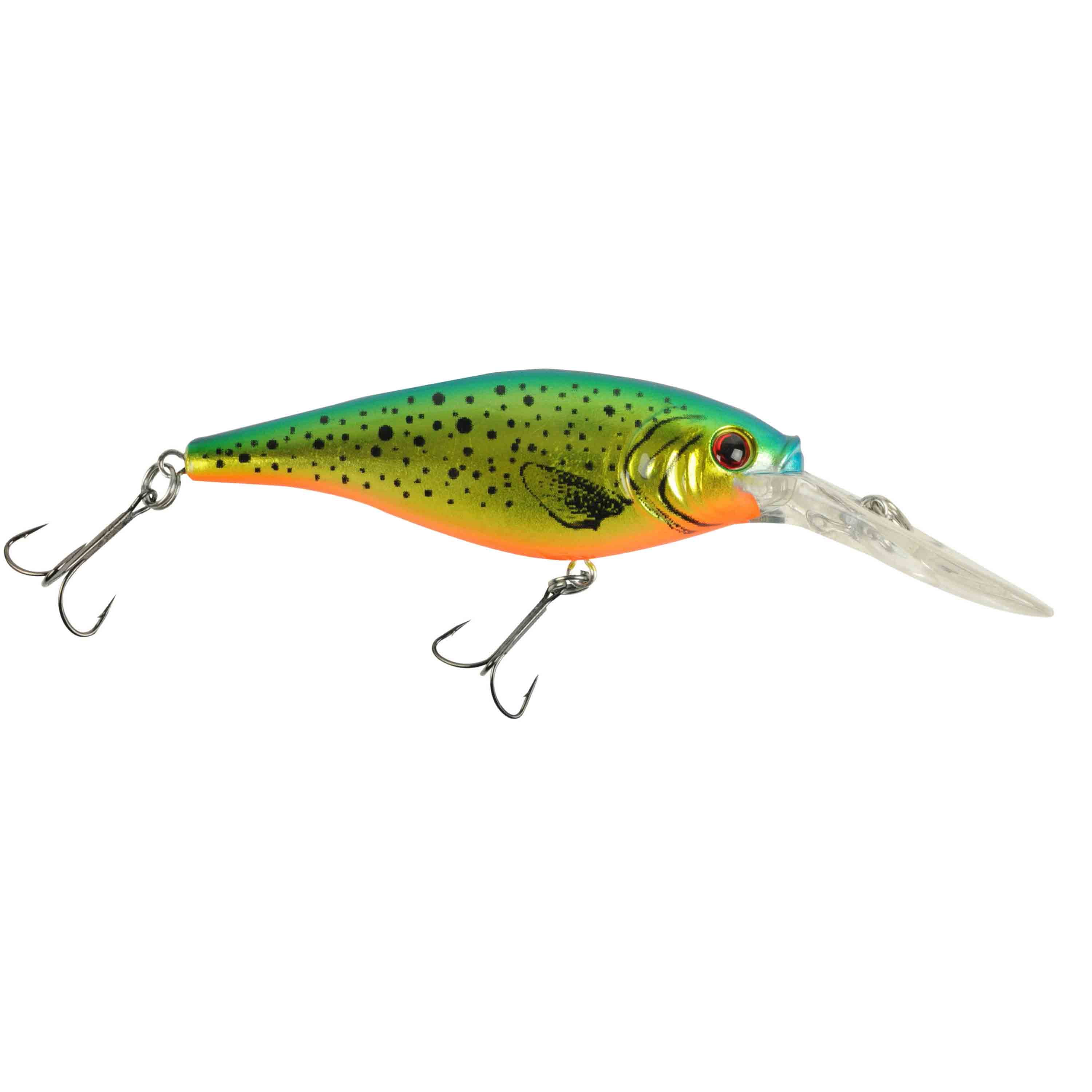 Berkley Flicker Shad Fishing Lure, Speckled Gold Shiner, 5/16 oz