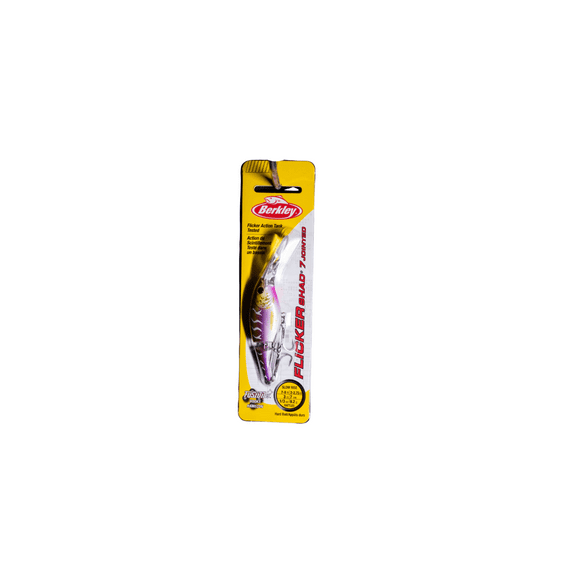 Berkley Flicker Shad Jointed Fishing Lure, Purple Tiger, 1/3 oz