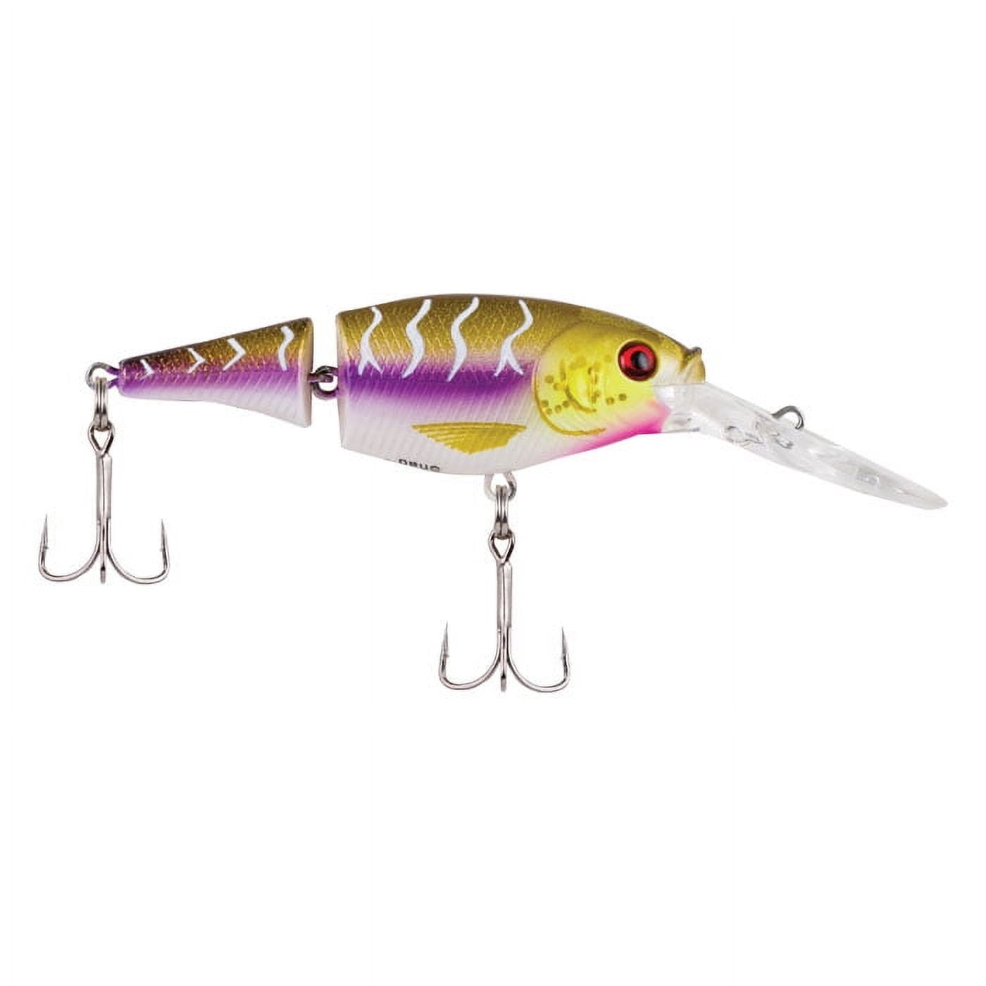 Berkley Flicker Shad Jointed Fishing Lure, Purple Tiger, 1/3 oz 