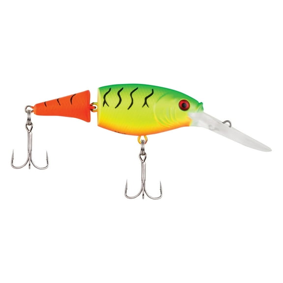 Berkley Flicker Shad Jointed Lure, Firetail MF Hot Firetiger, 1/5 oz