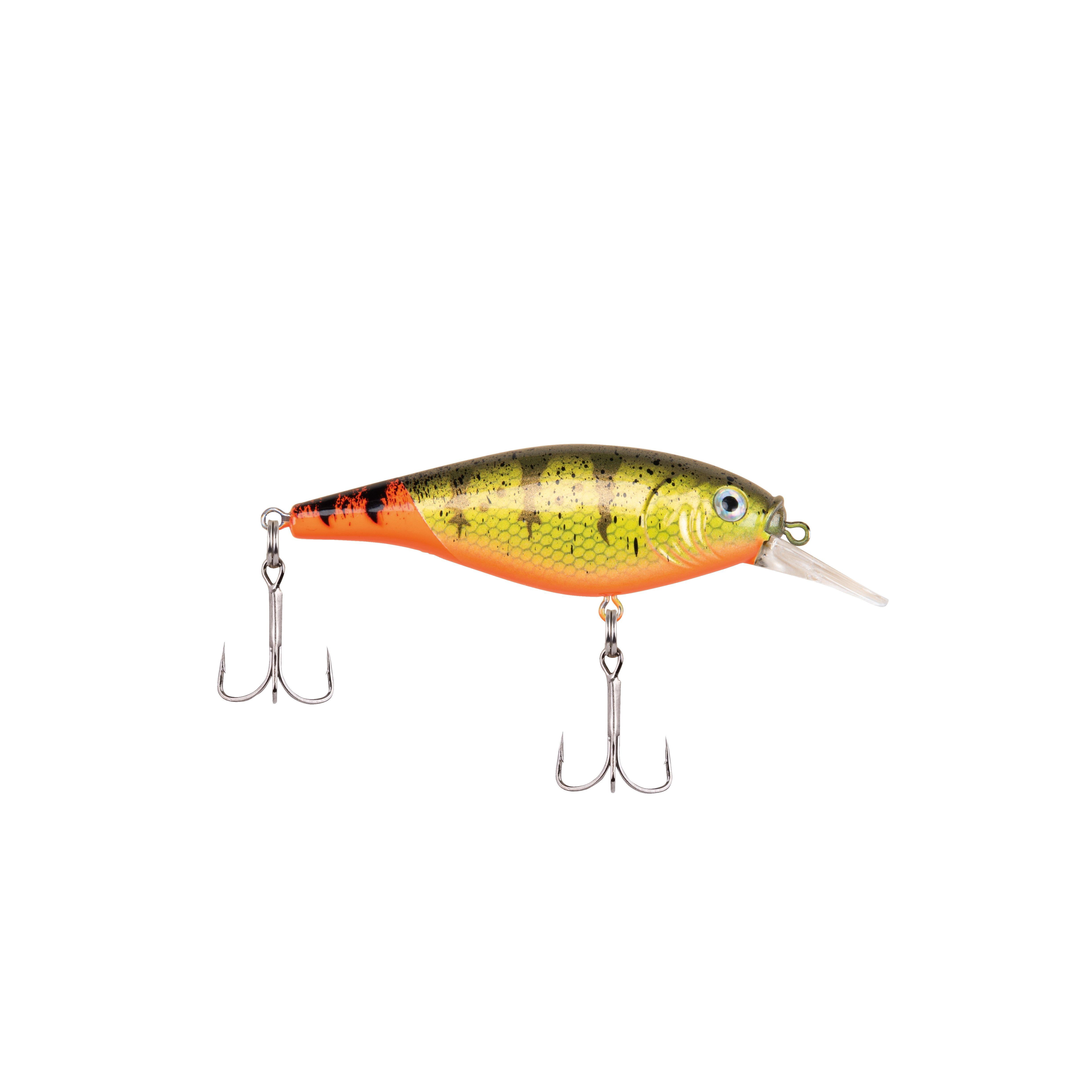 Berkley Flicker Shad Shallow Fishing Lure, Firetail Hot Perch, 2/7 oz