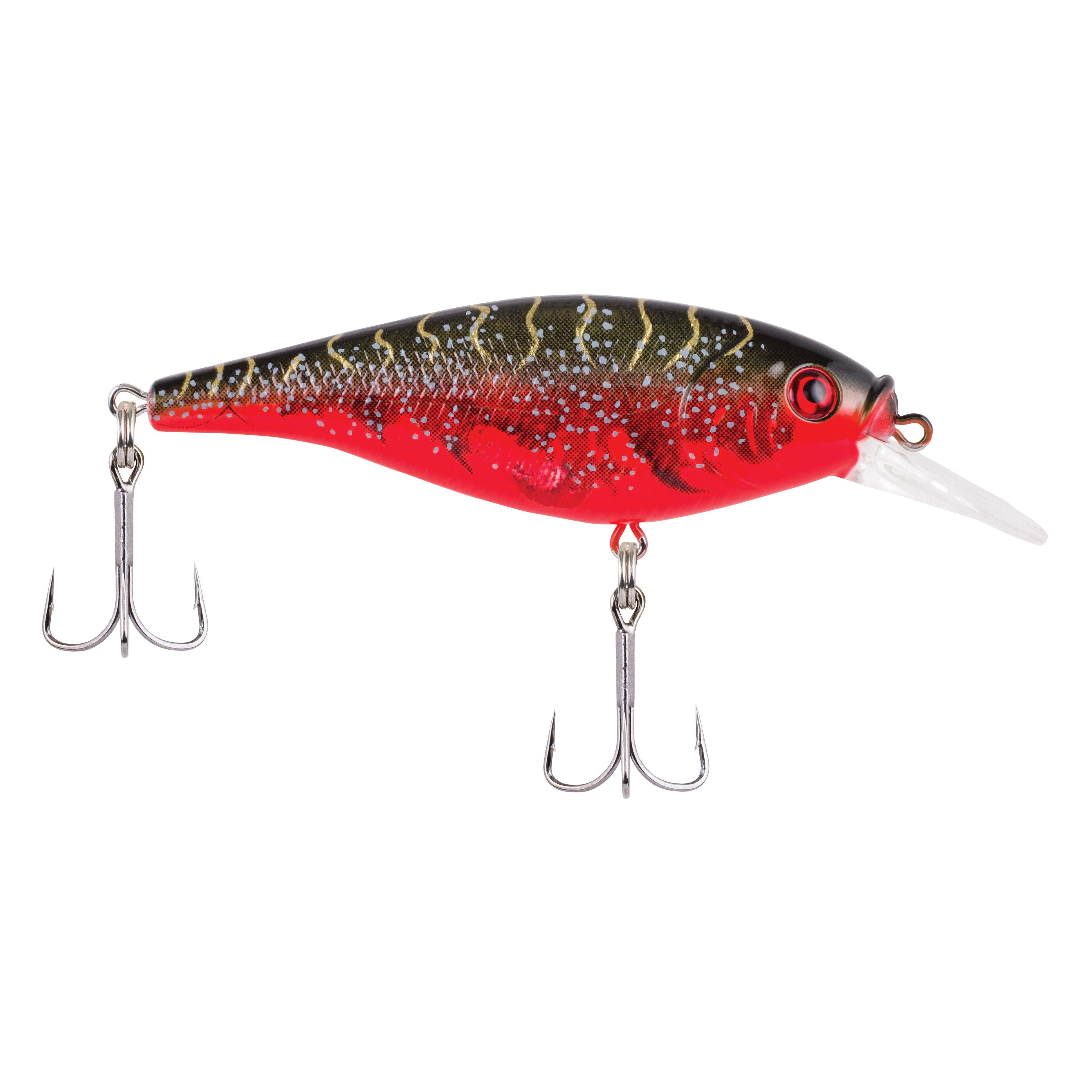 Berkley Flicker Shad Shallow Fishing Lure, Red Tiger, 2/7 oz