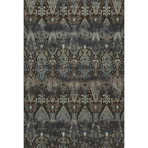 Berkley Flurries Area Rug GV315 Gv315 Chocolate Chocolate Paisley Floral 3' 3" x 5' 1" Rectangle