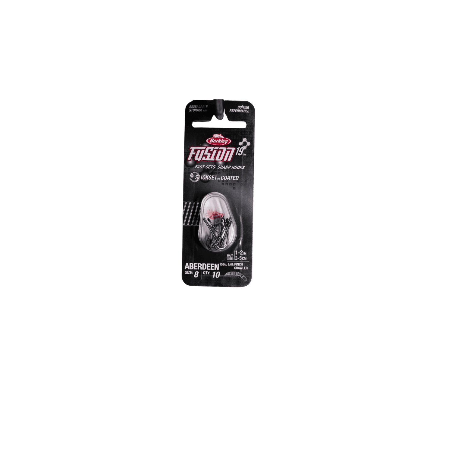 Berkley Fusion19 Aberdeen Hooks, Size 8 Long Shank Fishing Hooks