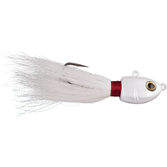 Berkley Fusion19 Bucktail Jigs, White, 3/8 oz