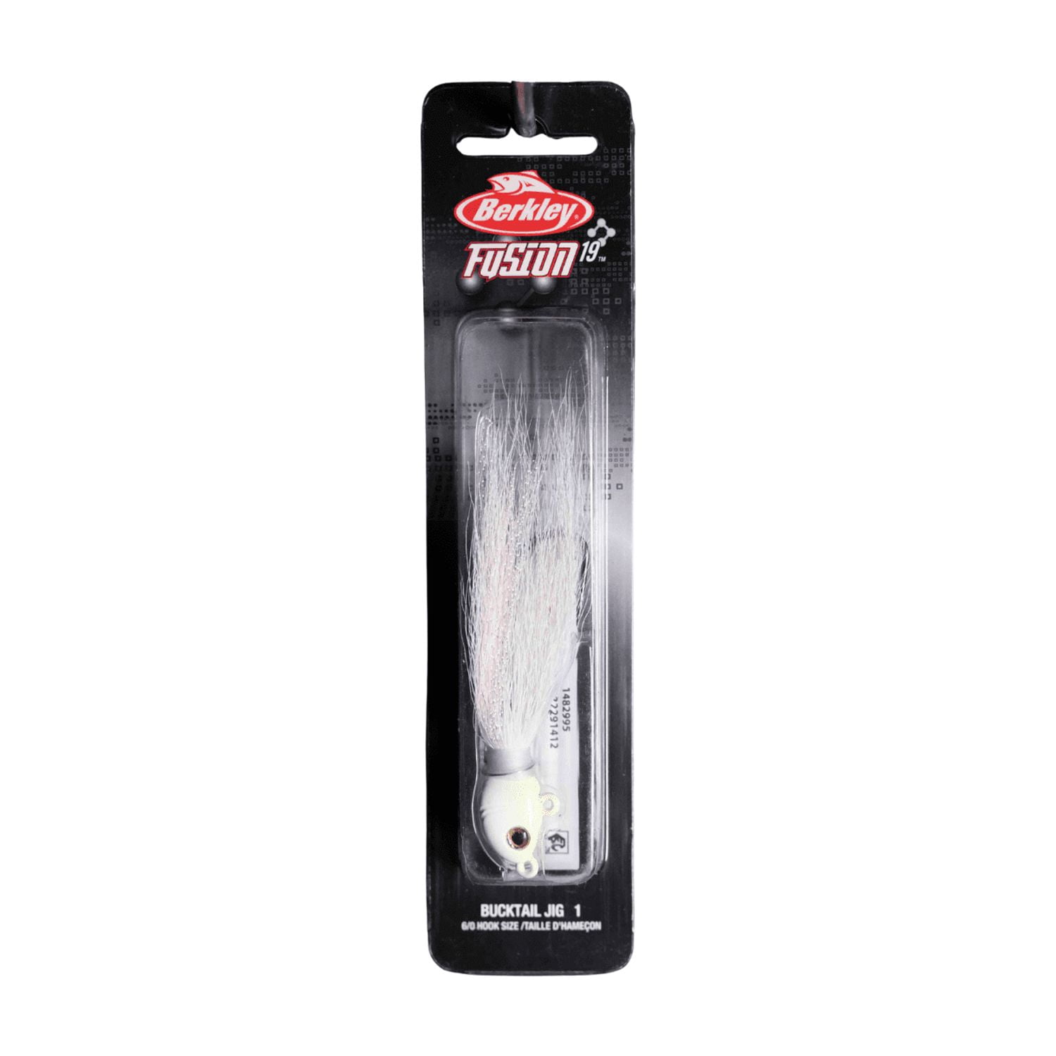 Berkley Fusion19 Bucktail Jigs, White Glow, 1 oz