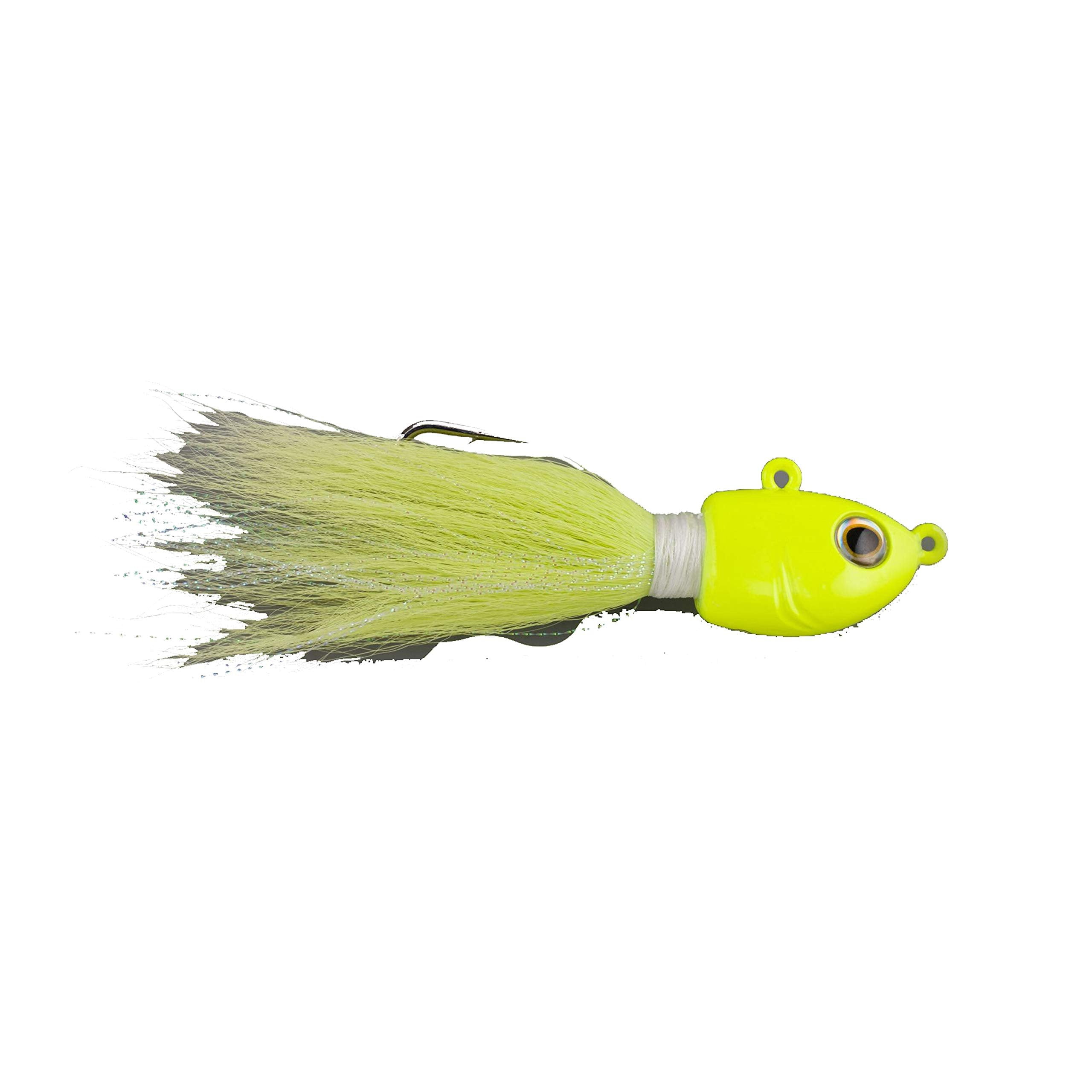 Berkley Fusion19 Bucktail Jigs, Chartreuse, 1 oz