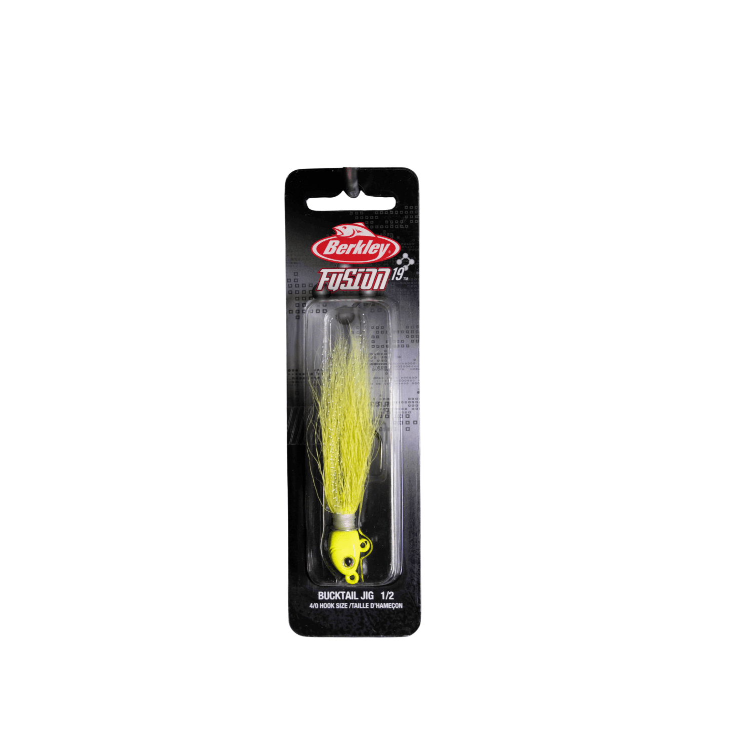 Berkley Fusion19 Bucktail Jigs, Chartreuse, 1/2 oz