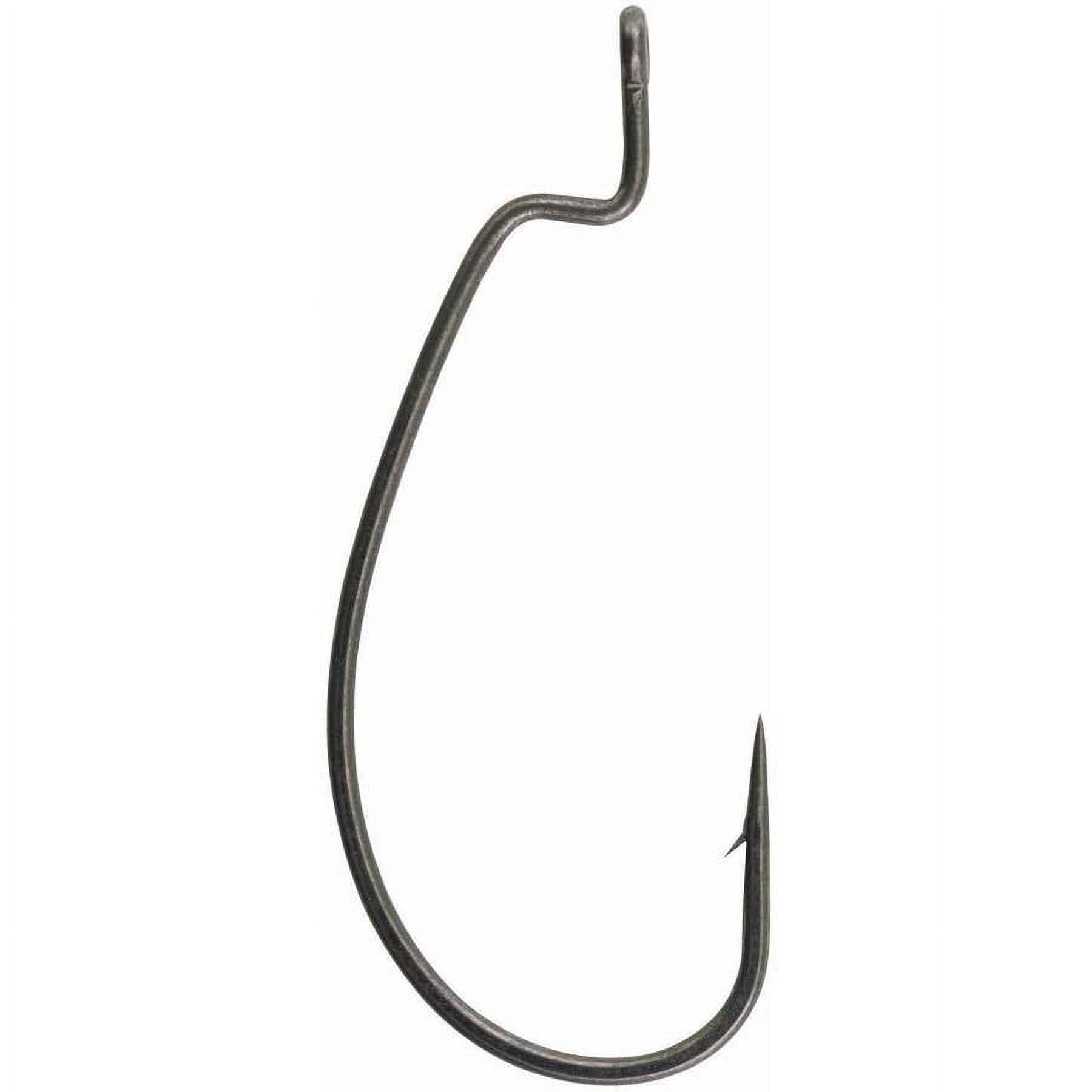 Berkley Fusion19 EWG Hooks - Smoke Satin 2/0 | Extra Wide Gap Hooks For Soft Baits