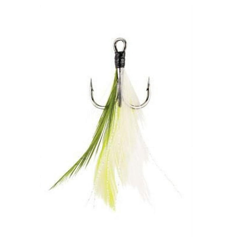 50 Pack Treble Hooks With Feathers 1# 2# 4# 6# 8# 10# 12# Fishing Hooks