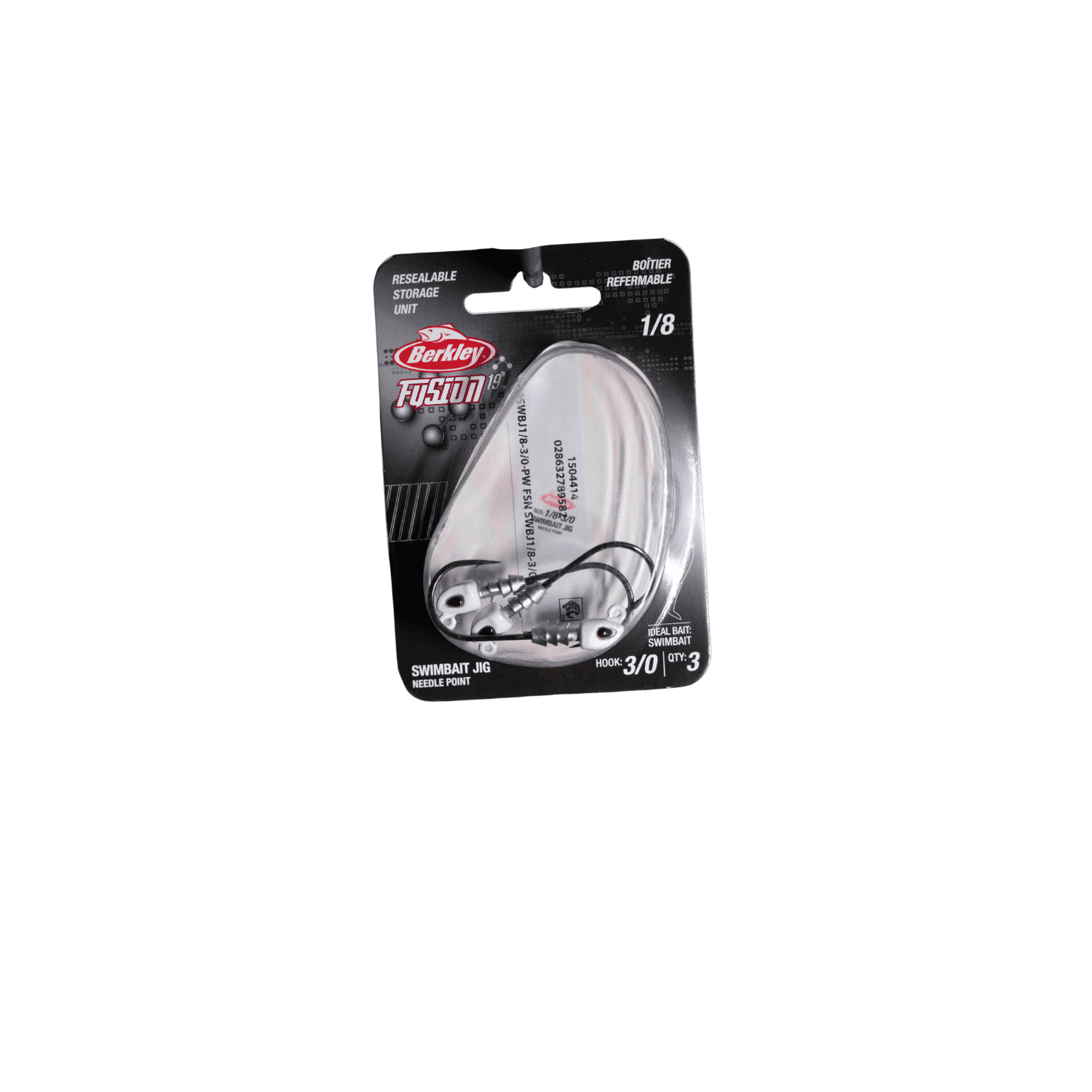 Berkley Fusion19 Swimbait Jighead, Chartreuse, Size 5/0, 1/4 oz.