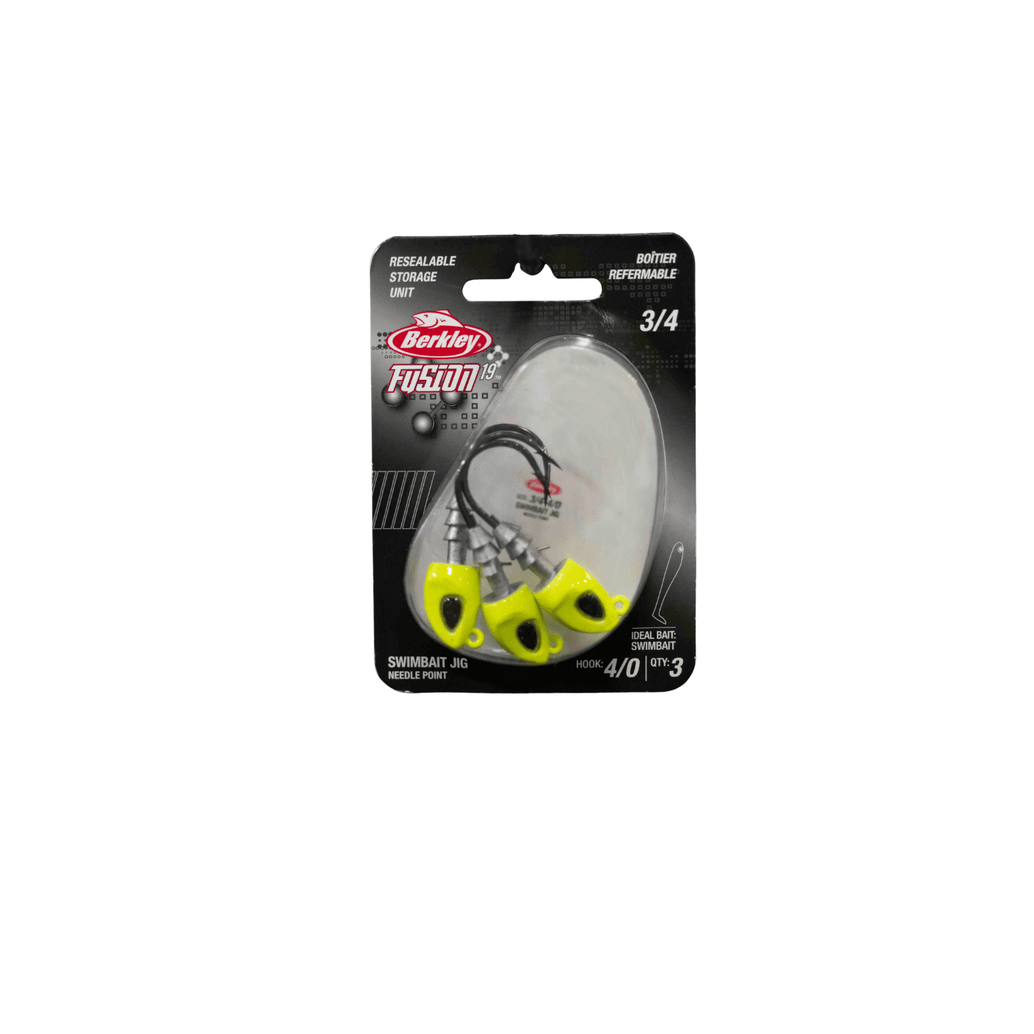 Berkley Fusion19 Swimbait Jighead, Pearl White, Size 5/0, 1/4 oz.