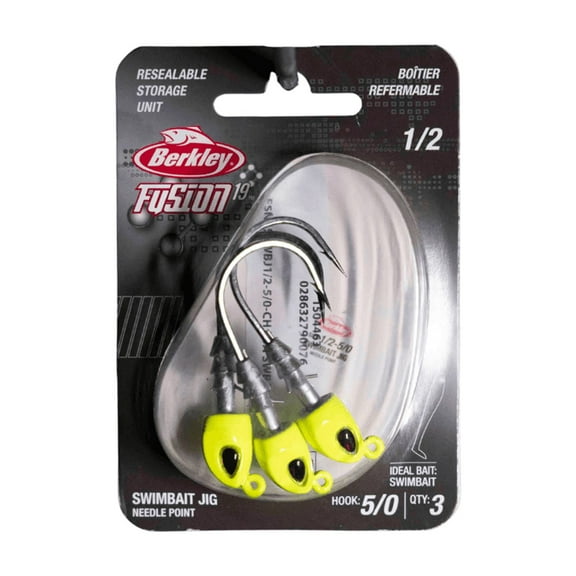 Berkley Fusion19 Swimbait Jighead, Red, Size 4/0, 1/4 oz.
