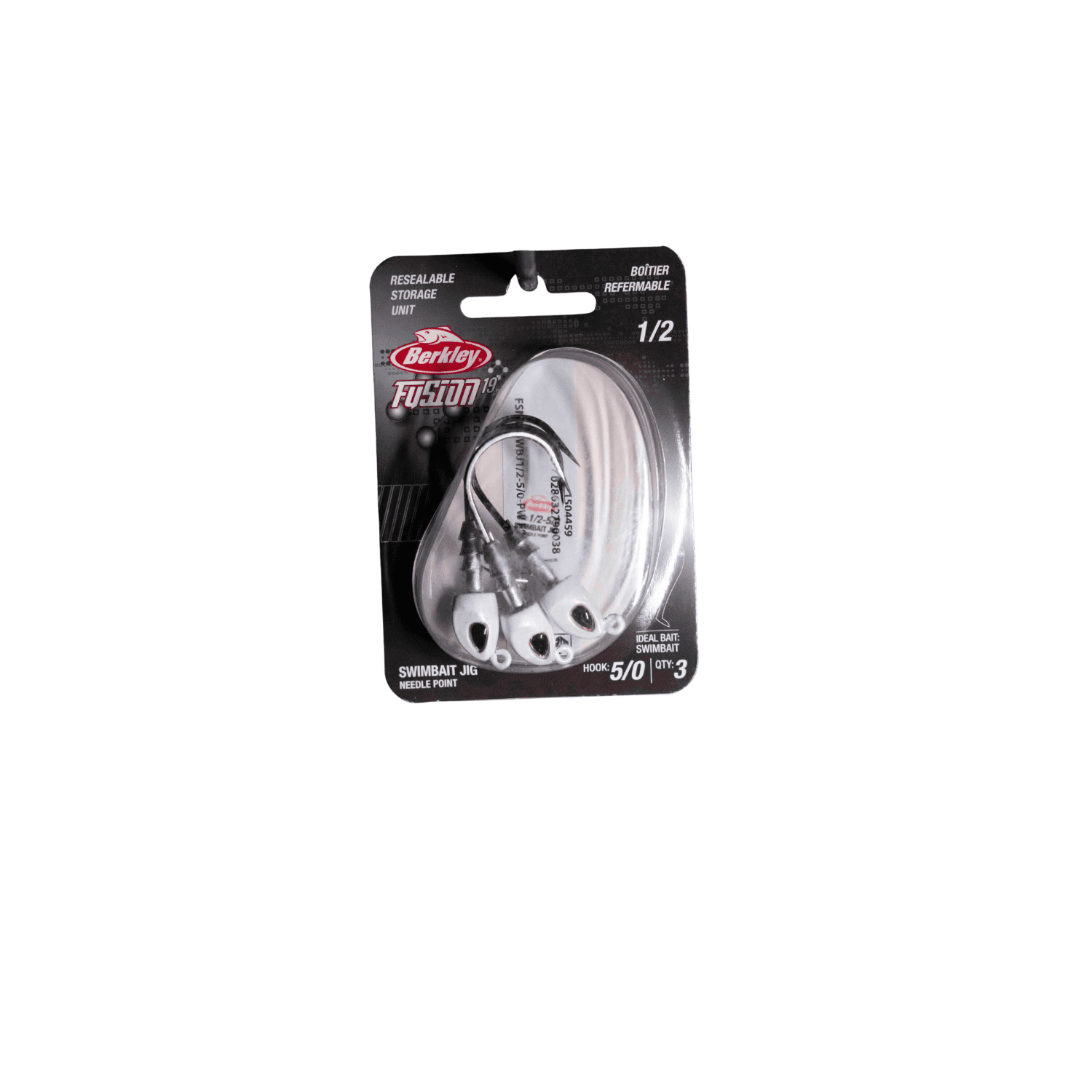 Berkley Fusion19 Swimbait Jighead, Shad, Size 2/0, 1/4 oz.