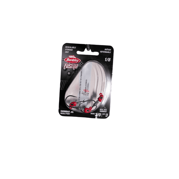 Berkley Fusion19 Swimbait Jighead, Unpainted, Size 2/0, 1/4 oz.