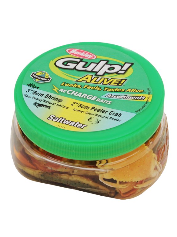 Berkley Gulp! Alive Saltwater Shrimp/Peeler Crab Asst Soft Bait