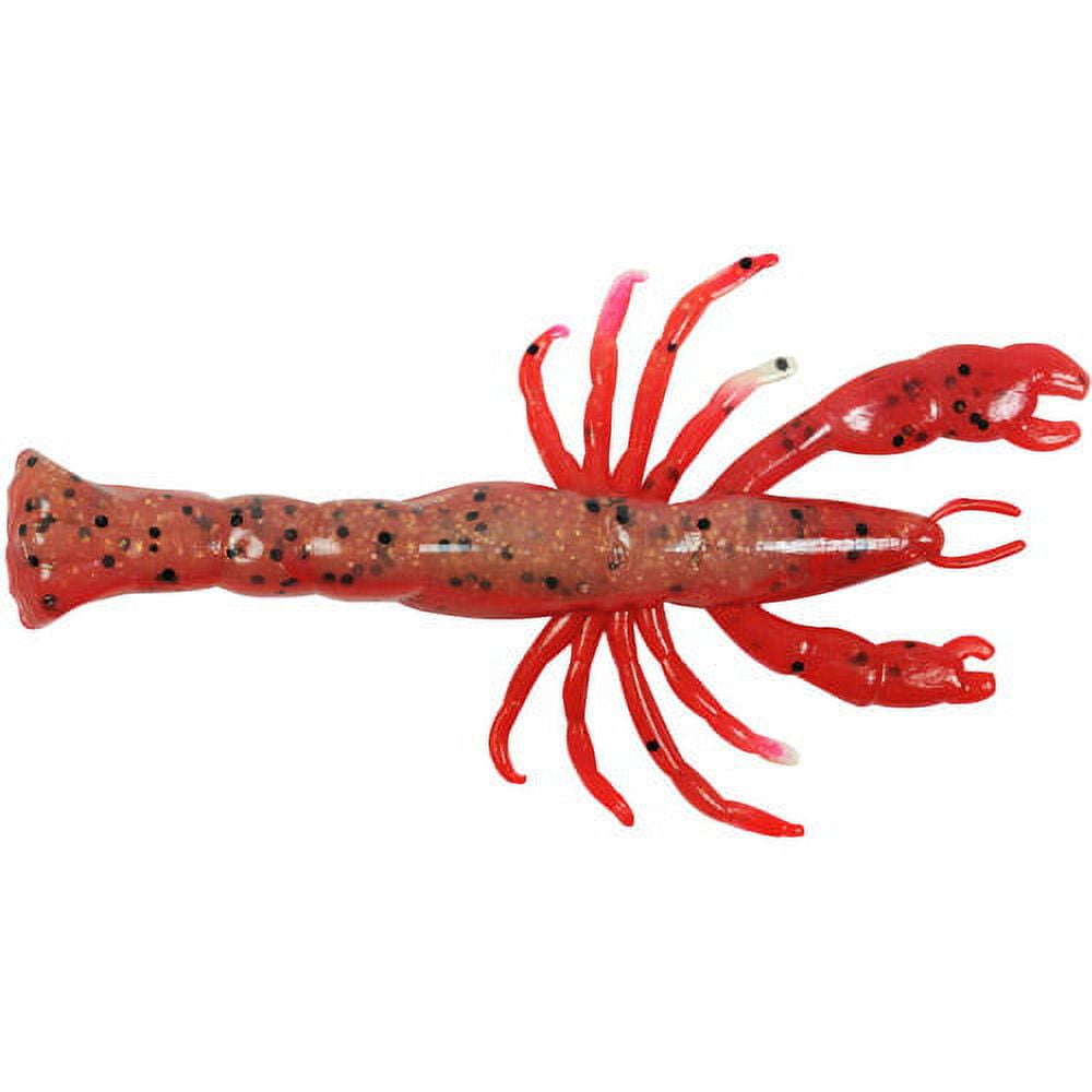 Berkley Gulp Ghost Shrimp, 3", Red Belly Shrimp