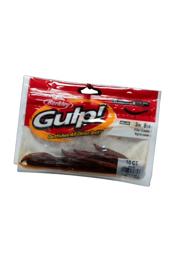 Berkley Gulp! Killer Crawler Soft Bait, Nightcrawler