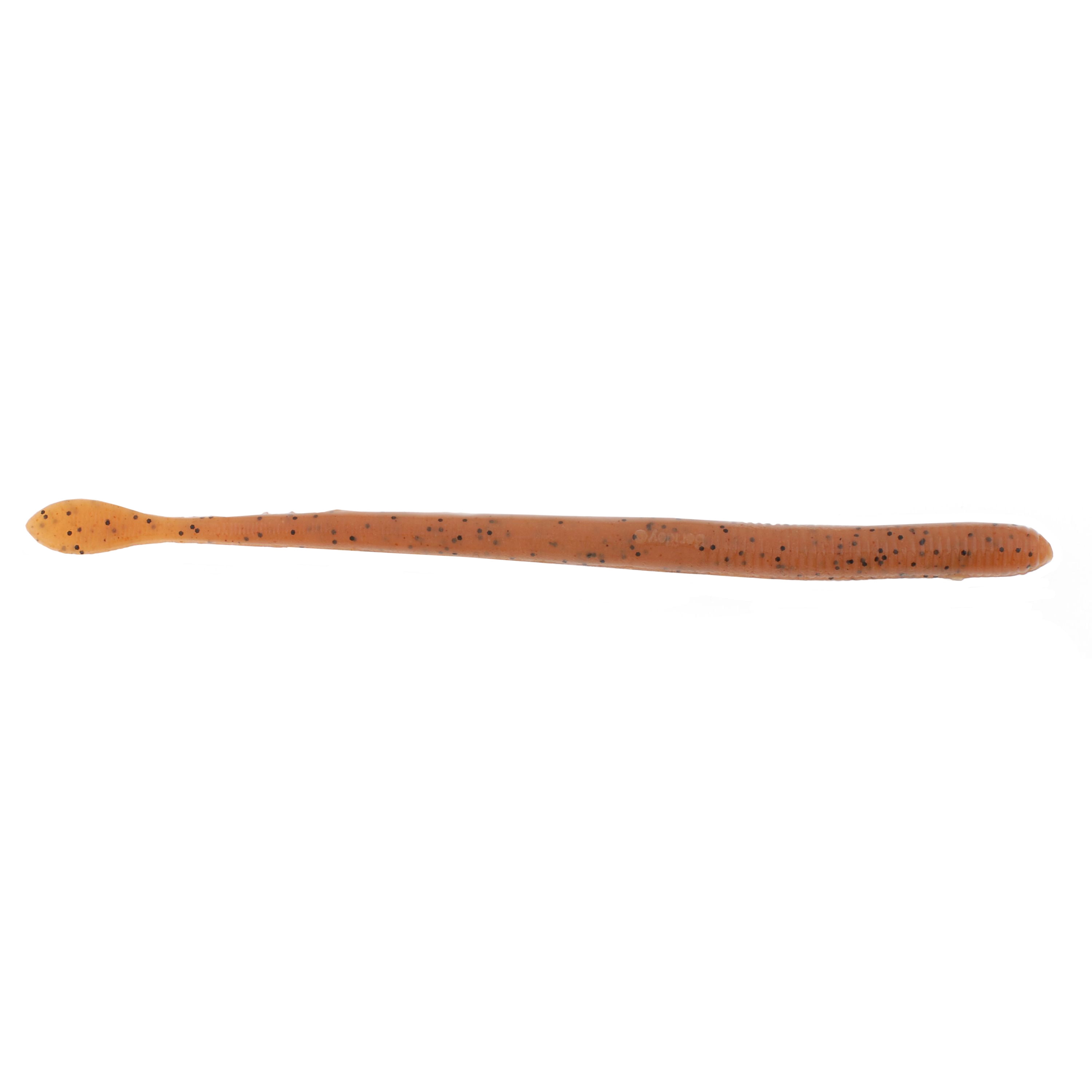 Gulp! Nightcrawler Soft Bait 6"  Length, Pumpkin Seed, Per 10 1092968