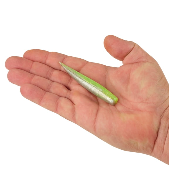 Berkley Gulp! Saltwater Dragon Tail, 3.7 in, Twitch Baits, Key Lime Chrome (8-count)