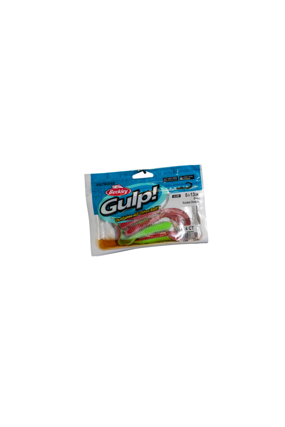 Berkley Gulp! Saltwater Grub Soft Bait, Nuclear Chicken