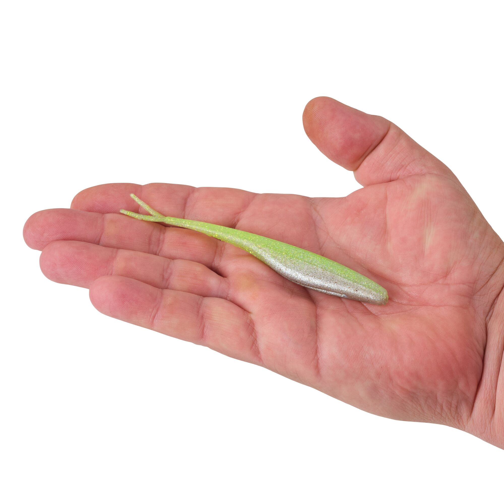 Berkley Gulp!® Saltwater Jerk Shad, 5 in, Jerkbaits, Key Lime Chrome (5-count)