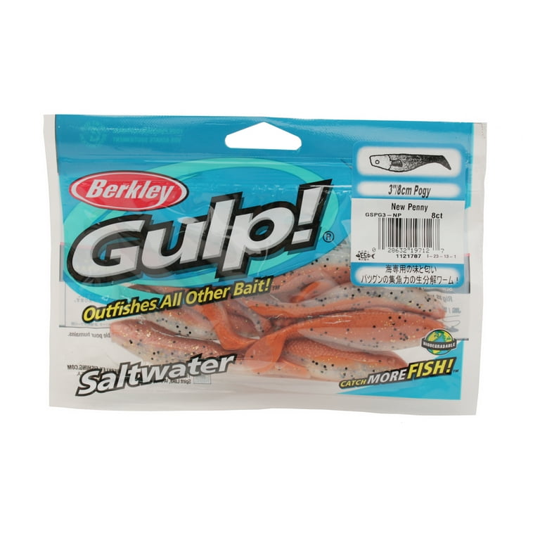 Gulp! Saltwater Paddleshad Soft Bait, Red Chrome - Berkley Fishing