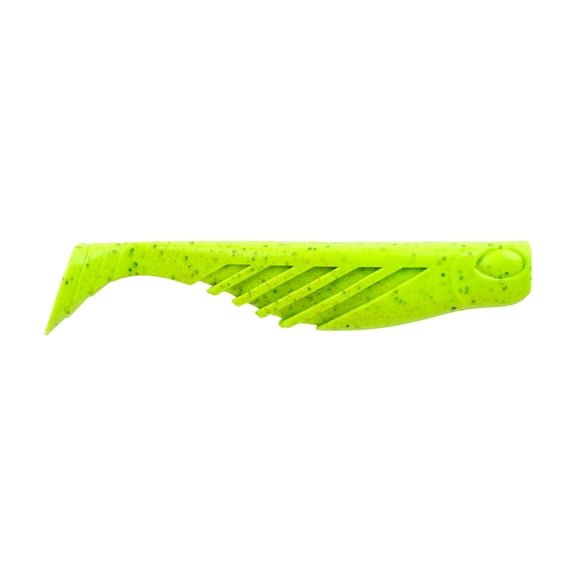 Berkley Gulp! Saltwater Ripple Mullet, 3 in, Swimbaits, Chartreuse Pepper (5 Count)